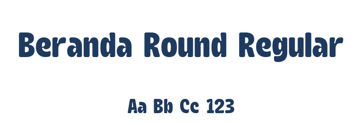 Beranda Round Regular Font Preview