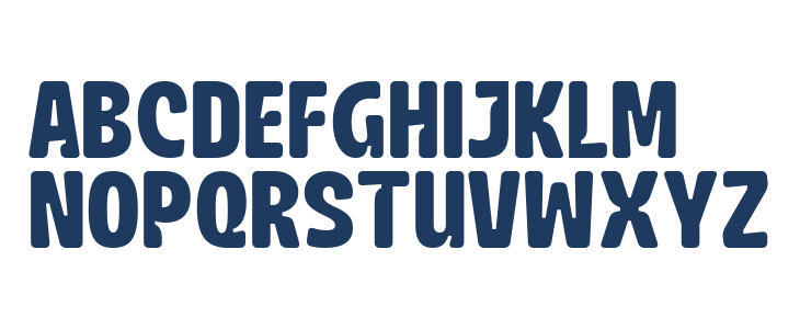 Beranda Round Regular Uppercase