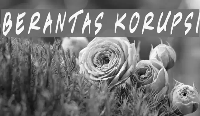 Berantas Korupsi Font examples