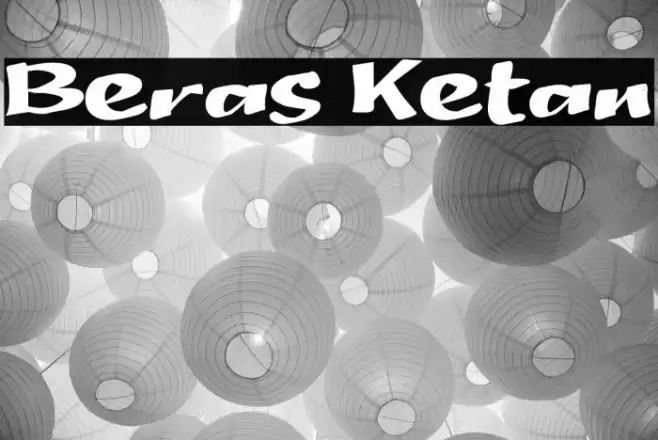 Beras Ketan Font examples