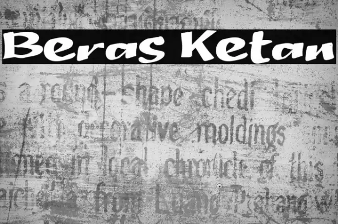 Beras Ketan Font examples
