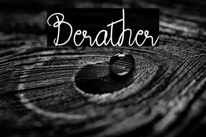 Berather Font examples
