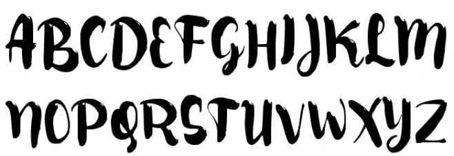 Berbisik Schriftart Groß