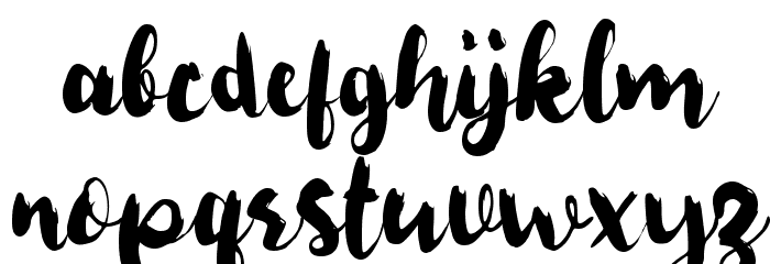 Berbisik Font LOWERCASE
