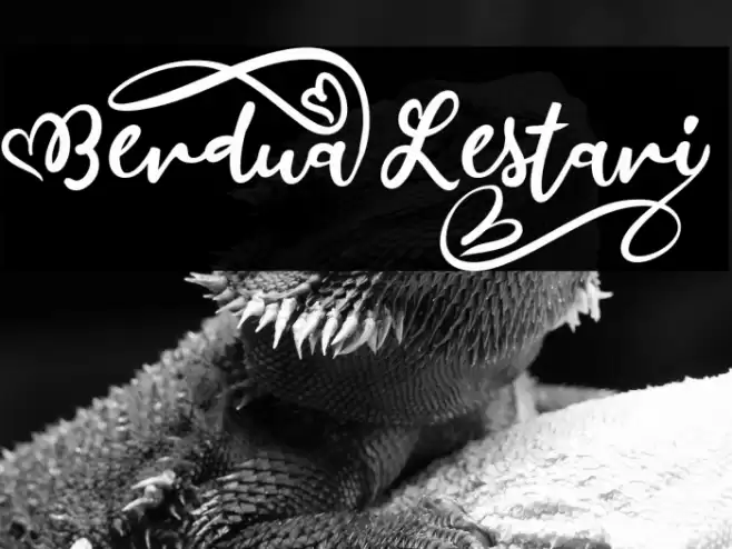 BerduaLestari_ Font examples