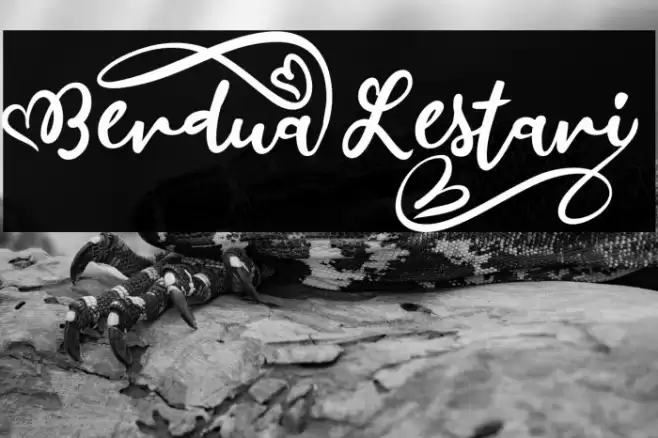 BerduaLestari_ Font examples