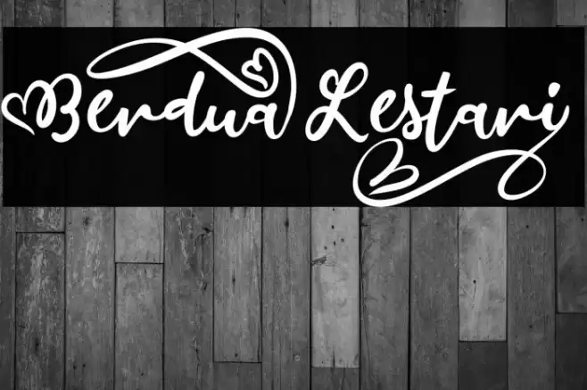 BerduaLestari_ Font examples