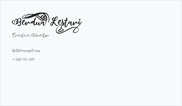 Berdua\Lestari_ Business Card