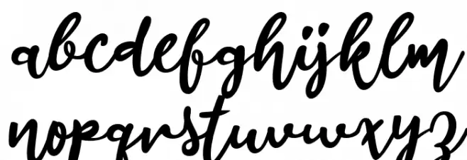 BerduaLestari_ Schriftart Kleinbuchstaben