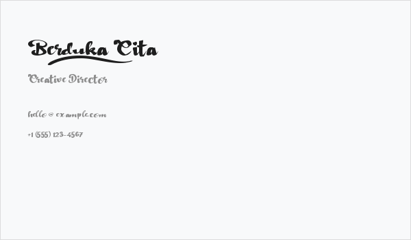 Berduka_Cita Business Card