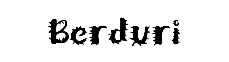 Berduri  font caratteri gratis