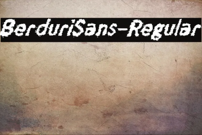 BerduriSans-Regular Example 1