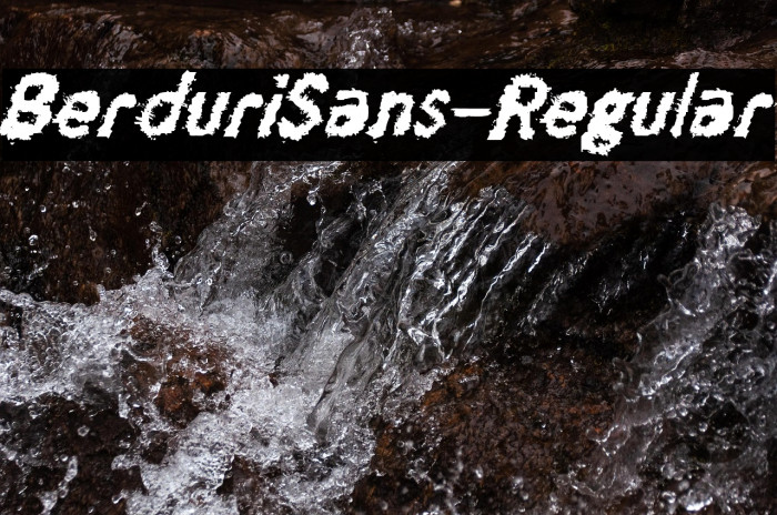 BerduriSans-Regular Example 3