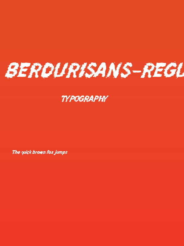 BerduriSans-Regular Poster