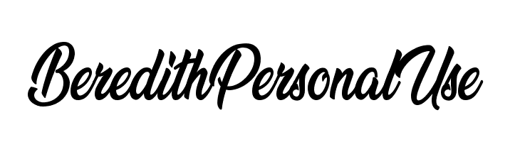 Beredith Personal Use  नि: शुल्क फ़ॉन्ट्स डाउनलोड