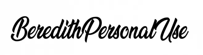 Beredith Personal Use  تنزيل الخطوط