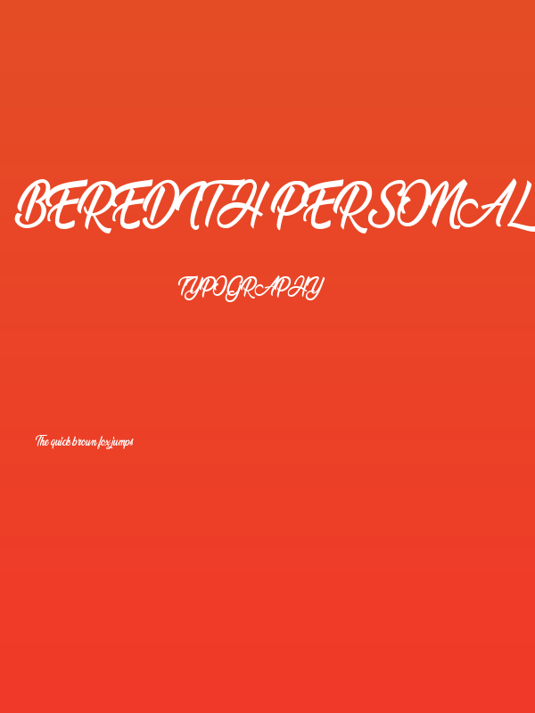 Beredith Personal Use Poster
