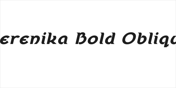 Berenika Bold Oblique Logo