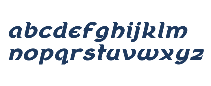 Berenika Bold Oblique Lowercase