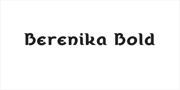 Berenika Bold Logo
