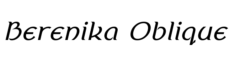 Berenika Oblique  Frei Schriftart Herunterladen