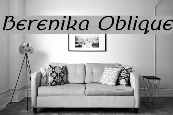 Berenika Oblique Font examples