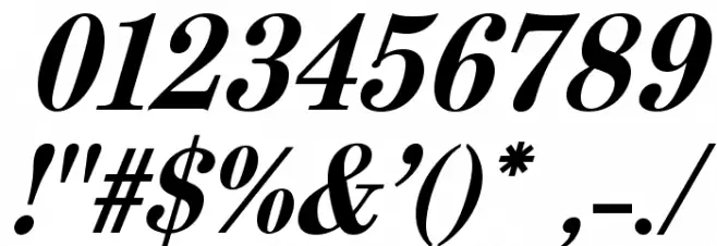 Berenis ADF Pro Bold Italic Font OTHER CHARS