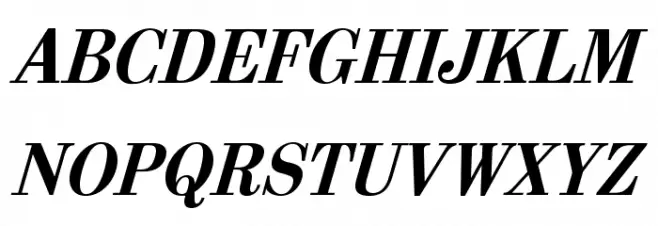 Berenis ADF Pro Bold Italic Schriftart Groß