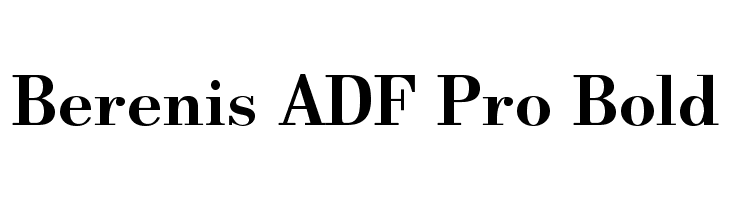 Berenis ADF Pro Bold Font