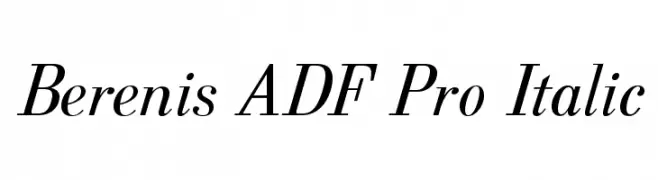 Berenis ADF Pro Italic  baixar fontes gratis