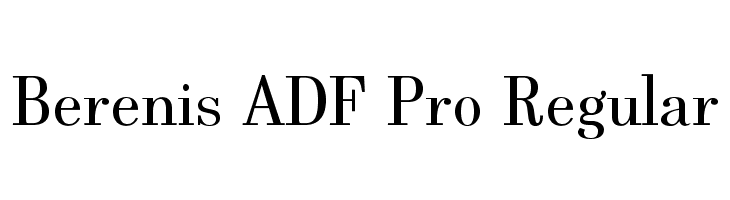 Berenis ADF Pro Regular Font