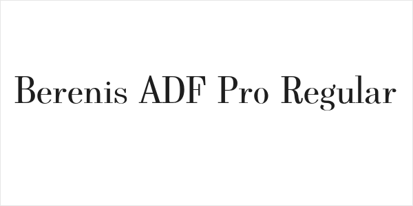 Berenis ADF Pro Regular Logo