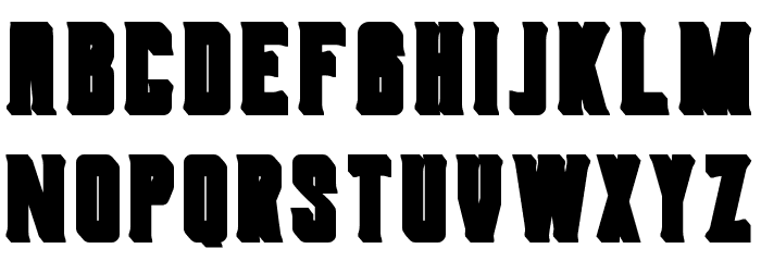 Berg Extrude Font Litere mici
