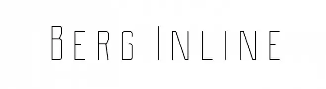 Berg Inline  font caratteri gratis