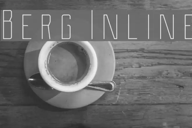 Berg Inline Font examples