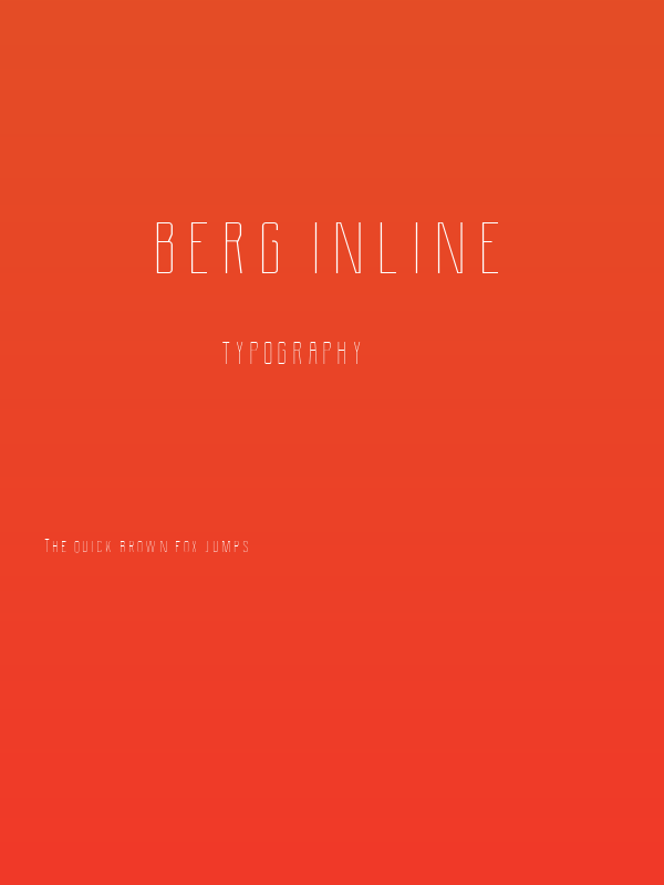 Berg Inline Poster