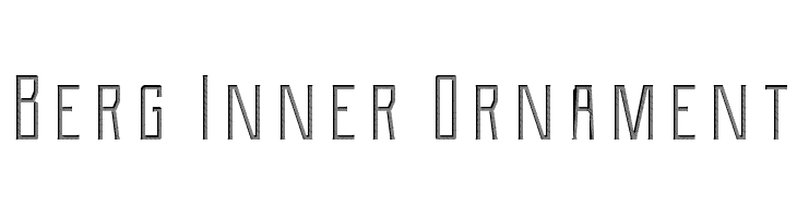 Berg Inner Ornament  Free Fonts Download