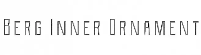 Berg Inner Ornament  baixar fontes gratis