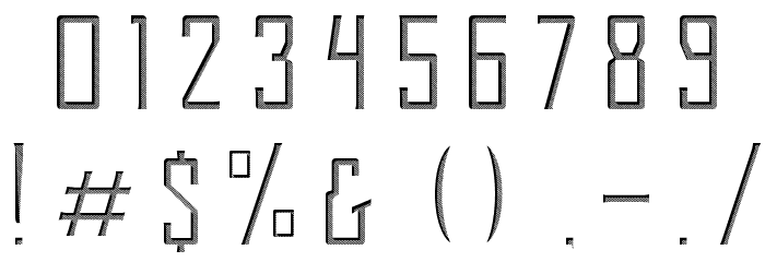 Berg Inner Ornament Font OTHER CHARS