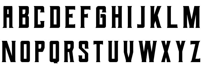 Berg Regular Font LOWERCASE