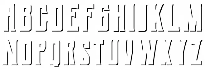 Berg Shadow Font Litere mari