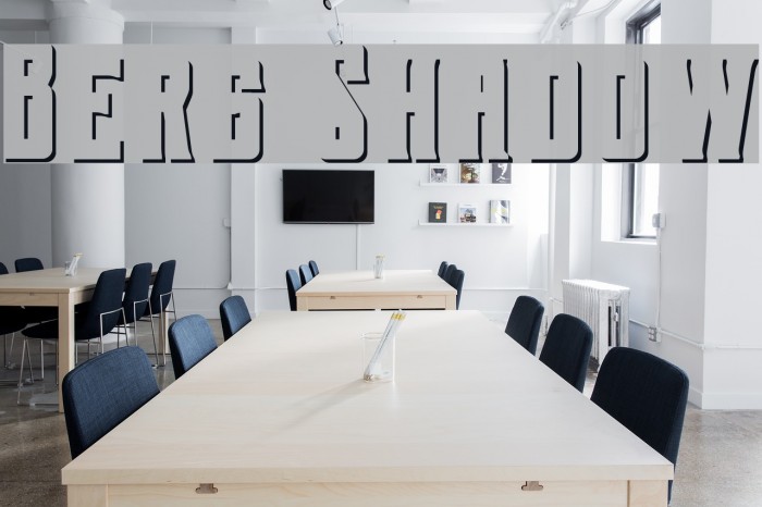 Berg Shadow Font examples
