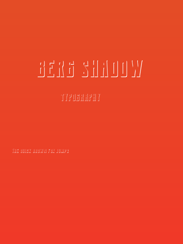 Berg Shadow Poster