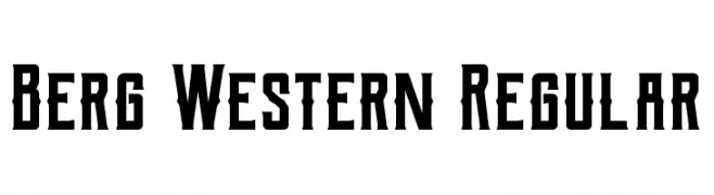 Berg Western Regular  baixar fontes gratis