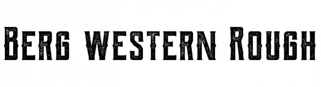 Berg western Rough  フリーフォントのダウンロード