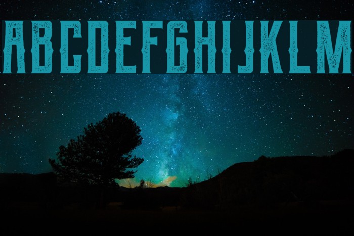 Berg western Rough Font examples