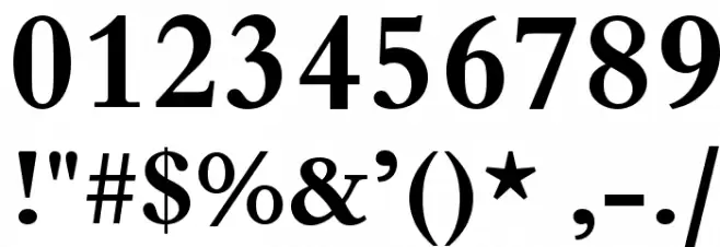 BergamoStd-Bold Font OTHER CHARS