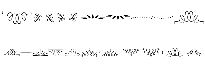 Bergamot Ornaments Font OTHER CHARS