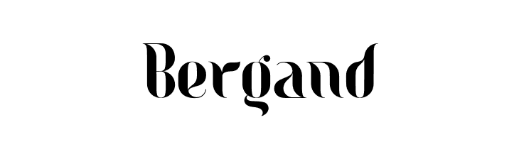 Bergand  font caratteri gratis