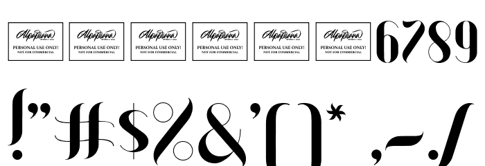 Bergand Font OTHER CHARS